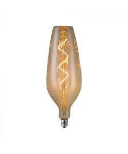 V-TAC Lampadina LED E27 4W B125 Filamento a Spirale Vetro Fum� 2700K