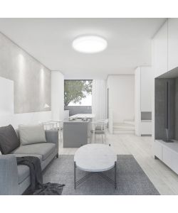 V-TAC Plafoniera LED Rotonda 18W Cornice Bianca 6500K IP44