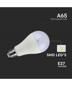 V-TAC Lampadina LED Chip Samsung E27 15W A65 6400K