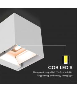 V-TAC Lampada LED da Giardino con Pannello solare e Sensore 9W Colore Bianco 150*153*150mm 3000K IP65