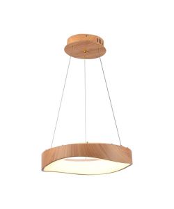 V-TAC V-TAC Lampadario LED Sospensione 18W Design Moderno Circolare Legno D400xH1400mm 3000K
