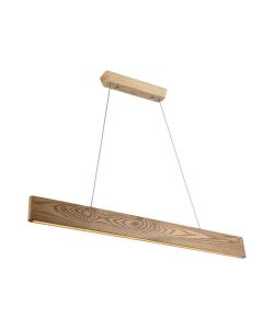 V-TAC Lampadario LED con Plafoniera a Sospensione 10W Design Moderno in Legno H1200x900mm 3000K