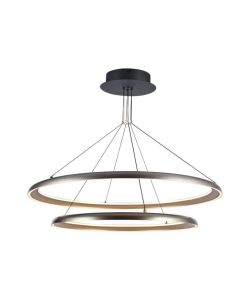 V-TAC Lampadario LED Sospensione 65W Design Moderno Colore Grigio Champagne 600x1070mm 3000K