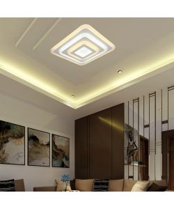 V-TAC Lampadario LED con Telecomando Montaggio a Plafone 82W Dimmerabile 3in1
