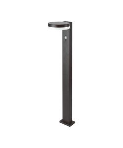 V-TAC Piantana Solare LED da Giardino Rotonda con Sensore PIR 5.5W Corpo Nero 155*299*155mm 3000K IP54