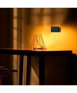 V-TAC Lampada LED da Tavolo Magnetica 3W con Batteria Ricaricabile USB C Colore Nero Touch Dimmerabile 3in1