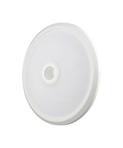 V-TAC Plafoniera LED Chip Samsung Rotonda 12W con Sensore PIR Colore Bianco 3in1