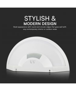 V-TAC Plafoniera LED Chip Samsung  10W con Sensore PIR Colore Bianco 3in1 IP54