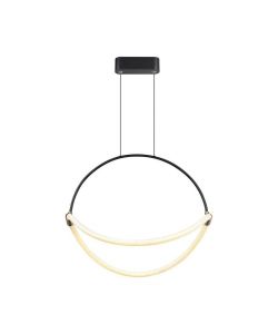 V-TAC Lampadario LED Sospensione 16W Elegante Minimalista 400x160x1650mm Nero 4000K