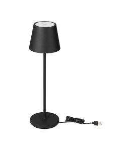 V-TAC Lampada LED da Tavolo 1.5W Colore Nero in Alluminio con caricatore Wireless e Touch Dimmerabile 3000K IP54