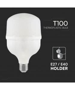 V-TAC Lampadina LED E27 30W T100 4000K