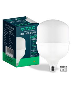 V-TAC Lampadina LED E27, incluso Anello con Attacco E40 60W T160 4000K
