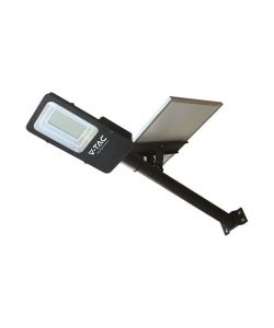 V-TAC Armatura Stradale con Pannello Solare 50W Hybrid-Series Colore Nero 6500K IP65