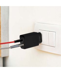 V-TAC Adattatore da Viaggio USB 20W 1 PD+1 QC Colore Nero