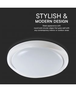 V-TAC Plafoniera LED 60W Rotonda Telecomando CCT 3in1 Bianco D492mm Dimmerabile Circolare