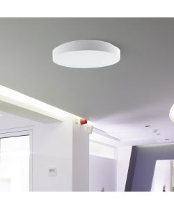 V-TAC Plafoniera LED 40W Rotonda Telecomando CCT 3in1 Bianco D395mm Dimmerabile Elegante