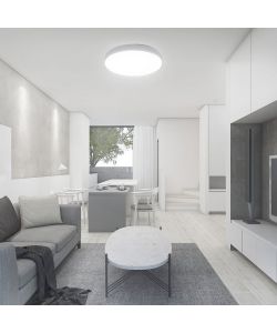 V-TAC Plafoniera LED 60W Rotonda Telecomando CCT 3in1 Bianco D495mm Dimmerabile Disco