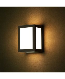 V-TAC Lampada LED da Muro a Lanterna 12W Quadrata Colore Nero 6400K IP65