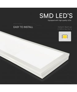 V-TAC Pannello LED Chip Samsung 40W 110LM/W Installazione 2in1, Driver Integrato, 1200x300mm 4000K