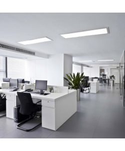 V-TAC Pannello LED Chip Samsung 40W 110LM/W Installazione 2in1 da Incasso/Plafone, Driver Integrato, 1200x300mm Colore Bianco 6500K