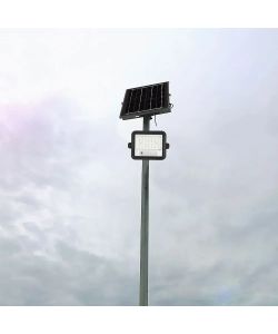 V-TAC Faro LED con Pannello Solare 400W Nero Dimmerabile 2000-8000K