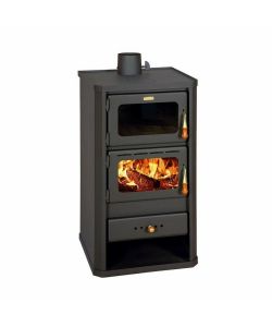 Prity FM Stufa a Legna con Forno  - 12,1 kW - 46x49x93 cm