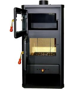 Prity FM Stufa a Legna con Forno  - 12,1 kW - 46x49x93 cm