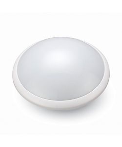 Plafoniera LED Rotonda con Portalampada E27 (Max 60W) e Sensore di Movimento a Microonde IP44