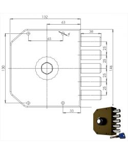 Serratura Sicura Semplice Dx Pompa 3000 Mc Cr