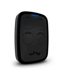 WHY EVO Telecomando Frequenza Radio Nero Duplicabile Garage 2 Pulsanti