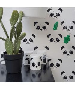 Fabulous World Carta da Parati Panda Bianca 67100