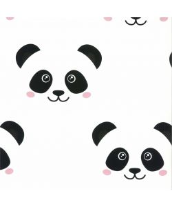 Fabulous World Carta da Parati Panda Bianca 67100
