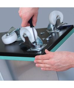 Pircher Ruote Transport Set Professionale 2 Fisse 1 Elevatore Bianco