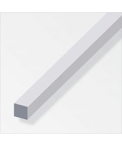 Barra Quadrata 10X10 Alluminio Argento 1Metro
