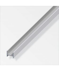 Profilo Ad H 16X19,5 Alluminio  Argento 1Metro