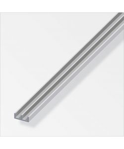 Profilo Guida 6X15,9X6 Alluminio  Argento 1Metro
