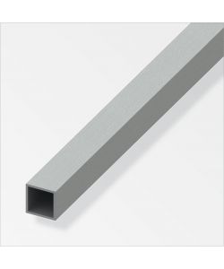 Quadrato Alluminio 20X20Inox.Spazzolato 1Metro