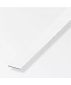 ALFER Barra piatta PVC bianco 40x3 mm 1 m per rivestimenti interni
