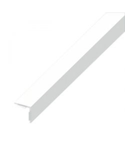 ALFER Angolare Autoadesivo Alluminio Bianco 20x20x1,5 mm Lunghezza 1 m