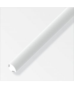 Autoadesivo Profilo Chiusura 14Mm Pvc Bianco 1Metro