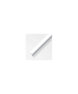 Alfer Aluminium Profilo Angolare PVC Bianco Lucido 20x20mm 2,5m