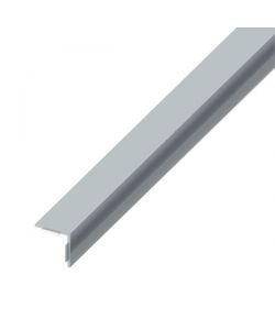 ALFER Angolare Autoadesivo PVC Grigio Lucido 20x20 mm - 2,5 m