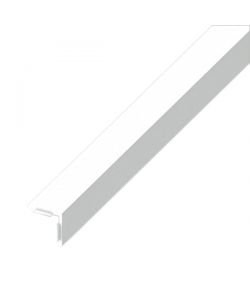 ALFER Angolare Autoadesivo PVC Grigio Lucido 20x20 mm - 2,5 m