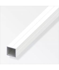 Alfer Tubo Quadrato Alluminio Bianco 23,5 mm Lunghezza 1 m