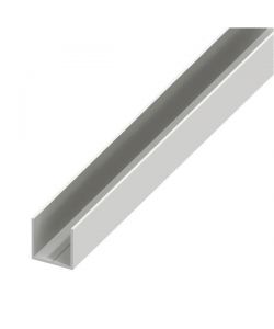 Alfer Profilo Quadrato a U PVC Bianco 15,5x1,5 mm 1 m