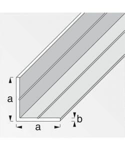 Alfer Angolare PVC Scanalato Bianco 15,5x1,5 mm Lunghezza 2,5 m