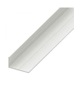 ALFER Angolare PVC Bianco 23,5x43,5 mm - Profilo Scanalato 2,5 m