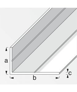 ALFER Angolare PVC Bianco 23,5x43,5 mm - Profilo Scanalato 2,5 m
