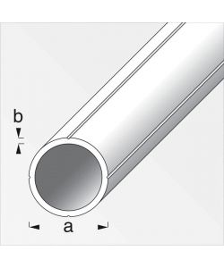 ALFER Tubo Tondo Alluminio Naturale 11,5x1,5mm Lunghezza 1m