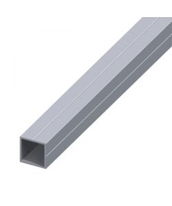 Alfer Tubo Quadrato Alluminio Naturale 19,5x1,5mm Lunghezza 1m